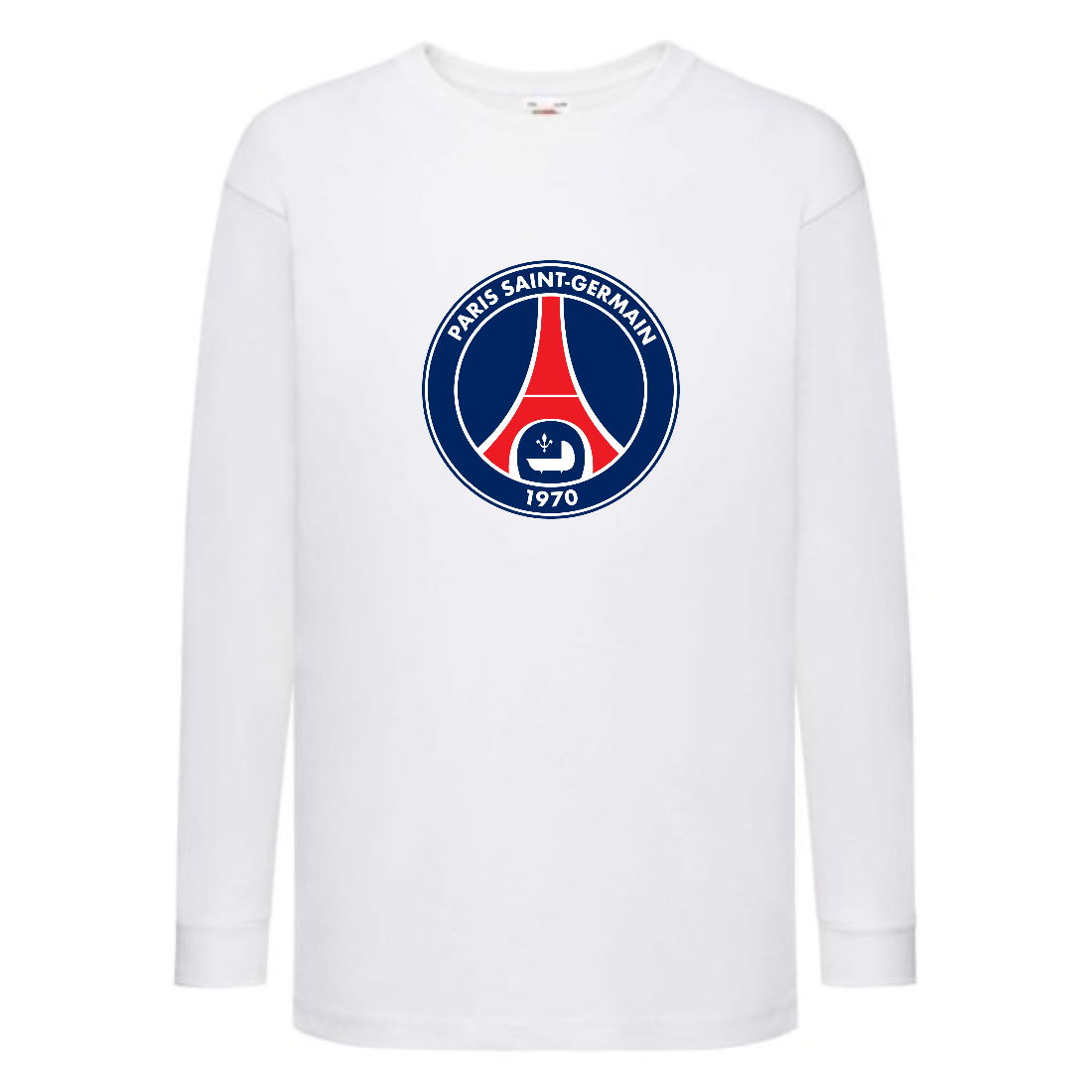 

Лонгслив реглан Футбольный клуб Париж Сент - Жермен (Paris Saint Germain) белый (FOOT wh 009) 128 см