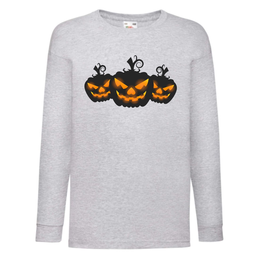 

Лонгслив реглан Хелловин 0002 (Halloween) серый (HAL gr 0002) 104 см