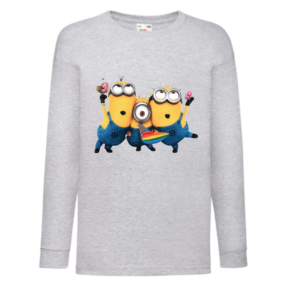 

Лонгслив реглан Миньоны 03 (Minions) серый (MS gr 03) 140 см