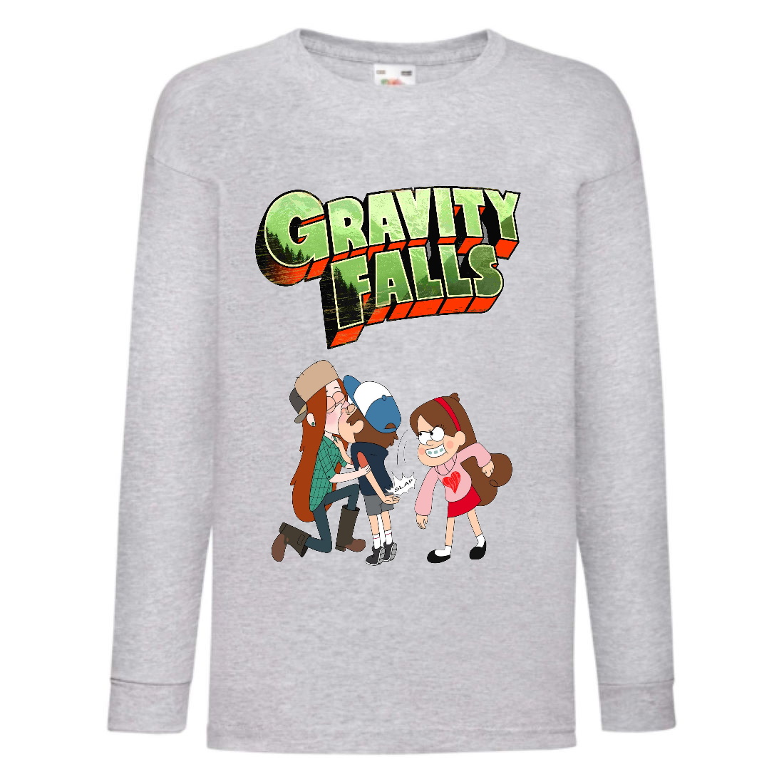 

Лонгслив реглан Гравити Фалз (Gravity falls) серый (GF gr 001) 116 см