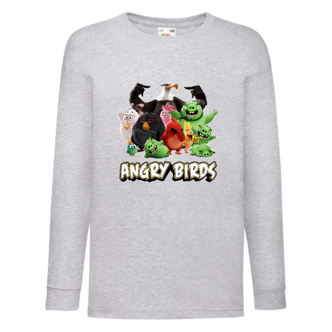 

Лонгслив реглан Энгри бердз (Angry Birds) серая (ANB gr 01) 140 см