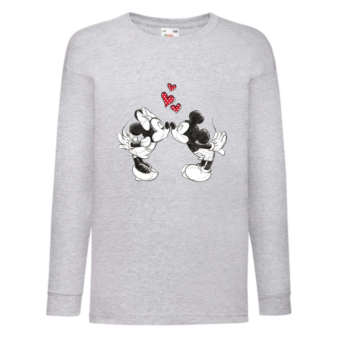 

Лонгслив реглан Микки Маус 007 (Mickey Mouse) серый (MMS gr 007) 152 см