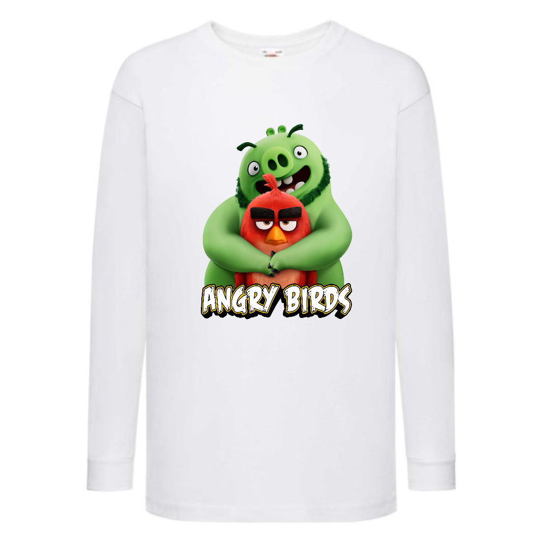 

Лонгслив реглан Энгри бердз 2 (Angry Birds) белая (ANB wh 02) 128 см