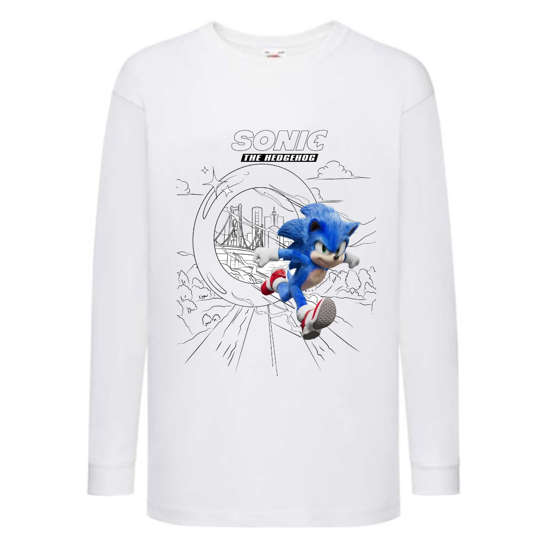 

Лонгслив реглан Соник 4 (Sonic) белая (SC wh 004) 104 см