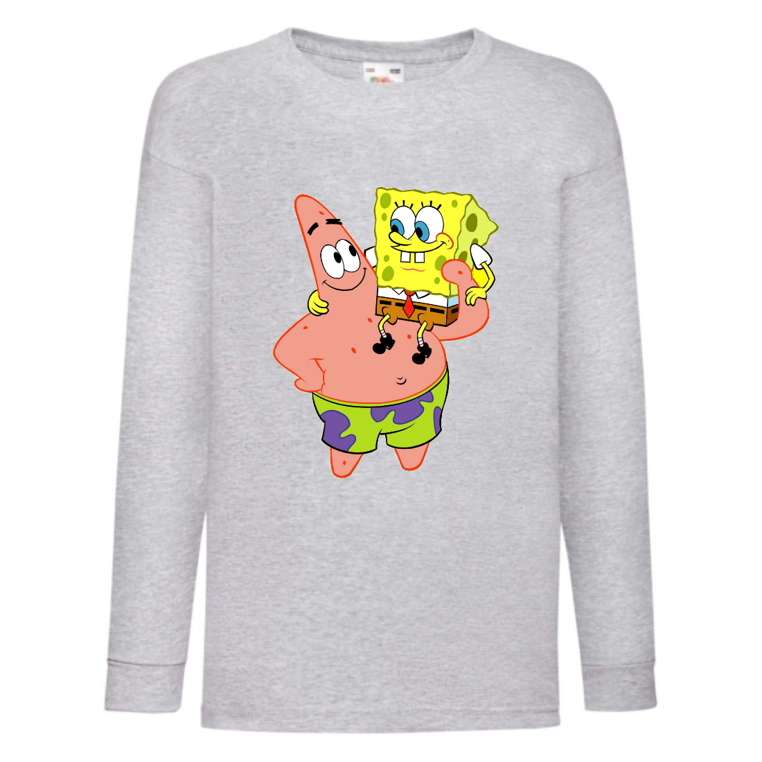 

Лонгслив реглан Спанч Боб (Sponge Bob) серый (SB gr 01) 152 см