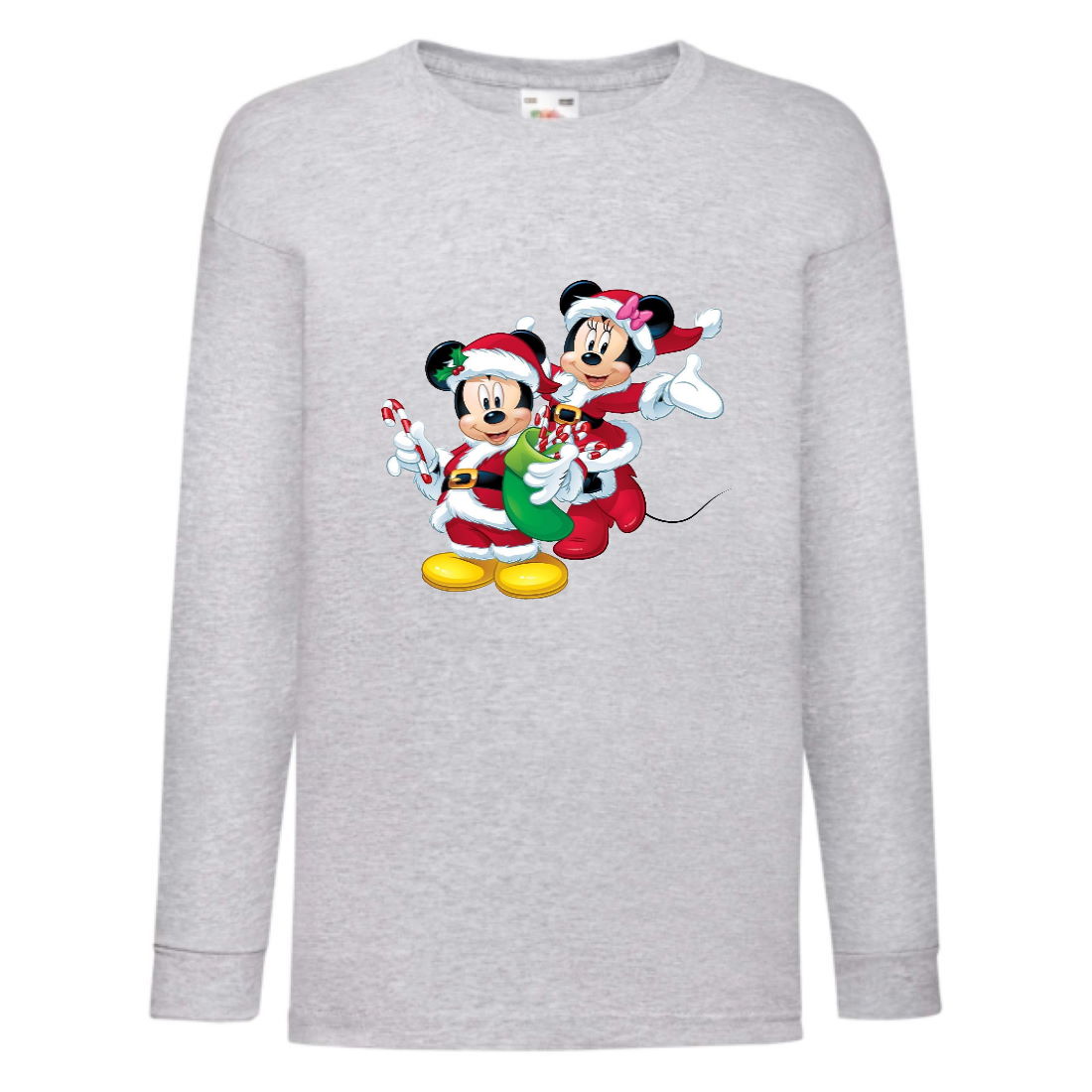 

Лонгслив реглан Микки Маус 001 (Mickey Mouse) серый (MMS gr 001) 128 см