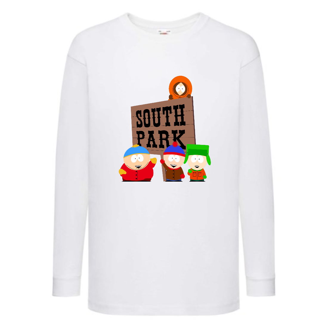

Лонгслив реглан Южный Парк 007 (South park) белый (SPA wh 007) 140 см