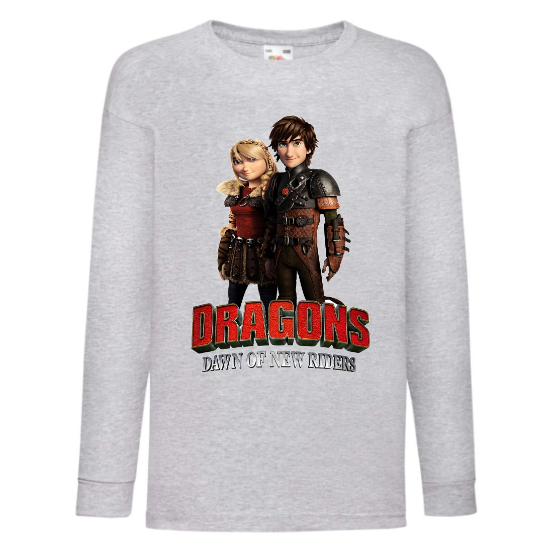 

Лонгслив реглан Как приручить дракона 3 (How to train your dragon) серый (TRD gr 03) 116 см