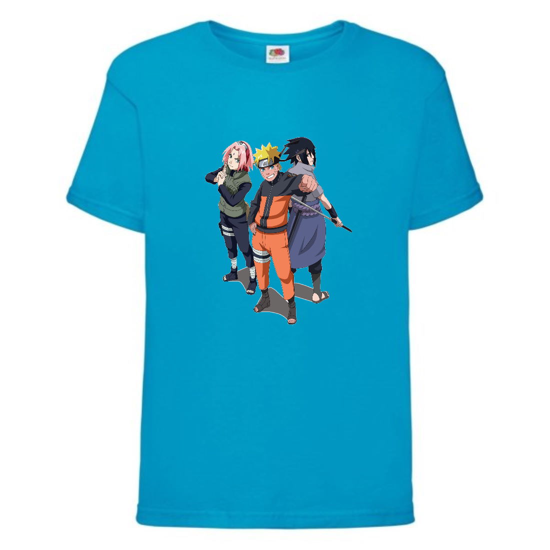 

Футболка детская Наруто 053 (Naruto) голубая (NAR lblu 053) 116 см