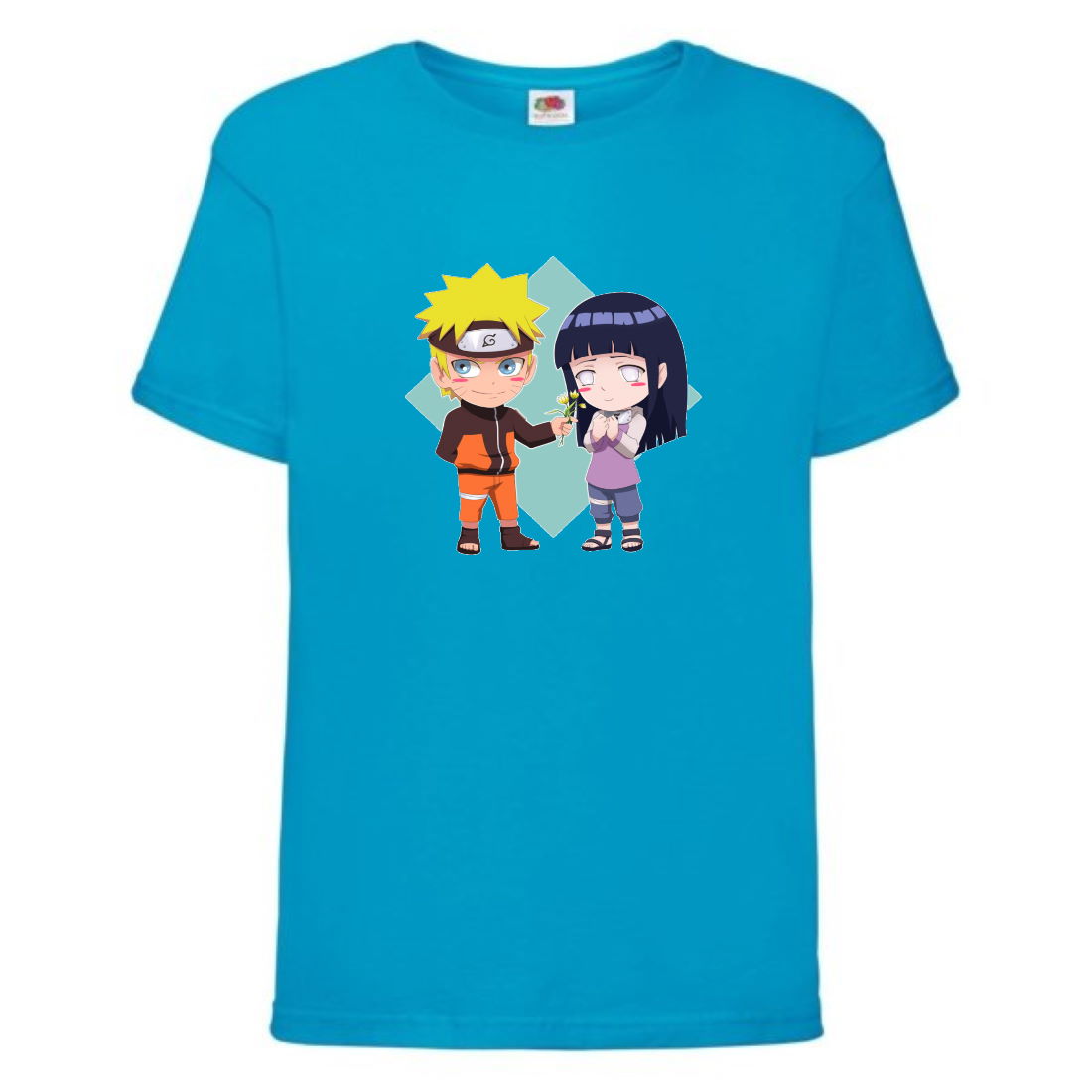 

Футболка детская Наруто 061 (Naruto) голубая (NAR lblu 061) 116 см