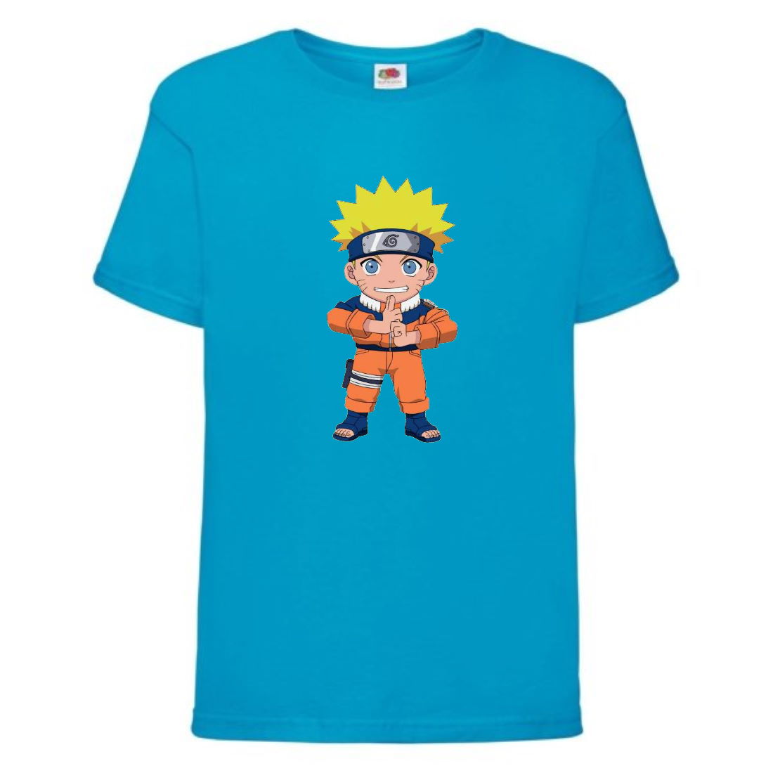 

Футболка детская Наруто 060 (Naruto) голубая (NAR lblu 060) 116 см