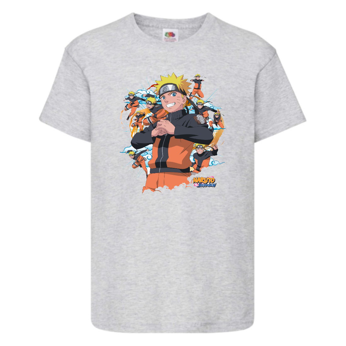 

Футболка детская Наруто 055 (Naruto) серая (NAR gry 055) 116 см