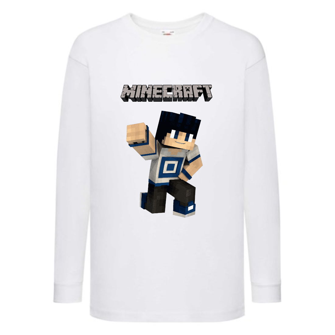 

Лонгслив реглан Майнкрафт 5 (Minecraft) белая (MNC wh 05) 128 см