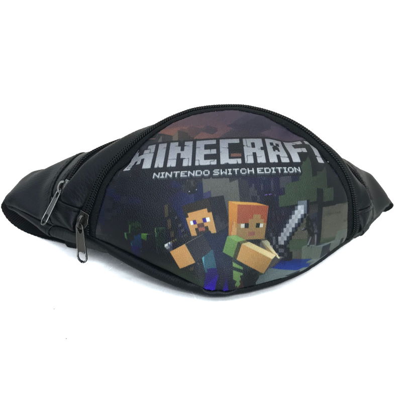 

Сумка Бананка Майнкрафт Minecraft на пояс Cappuccino 1533 черный
