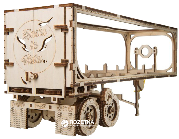

Механический 3D пазл Ukrainian Gears Полуприцеп для модели Тягач VM-03 138 детали (70057) (4820184120877)