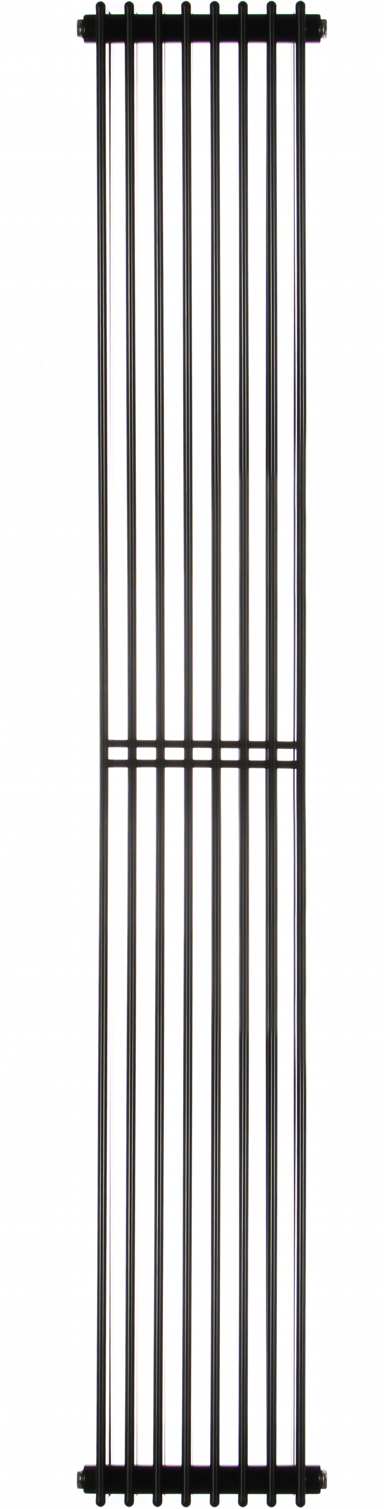 Радиатор трубный BETATHERM Metrum 1800x255x149 мм Ral 9005M – низкие ...
