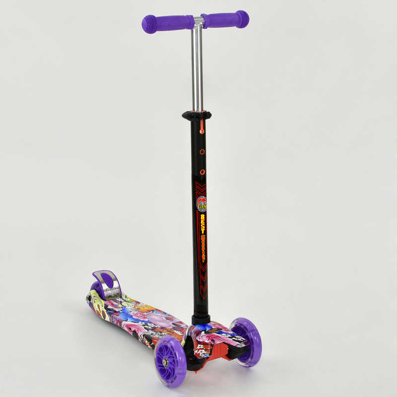 

Самокат MAXI "Best Scooter" 4 колеса PU. СВЕТ, d=12см (A24664/779-1313)