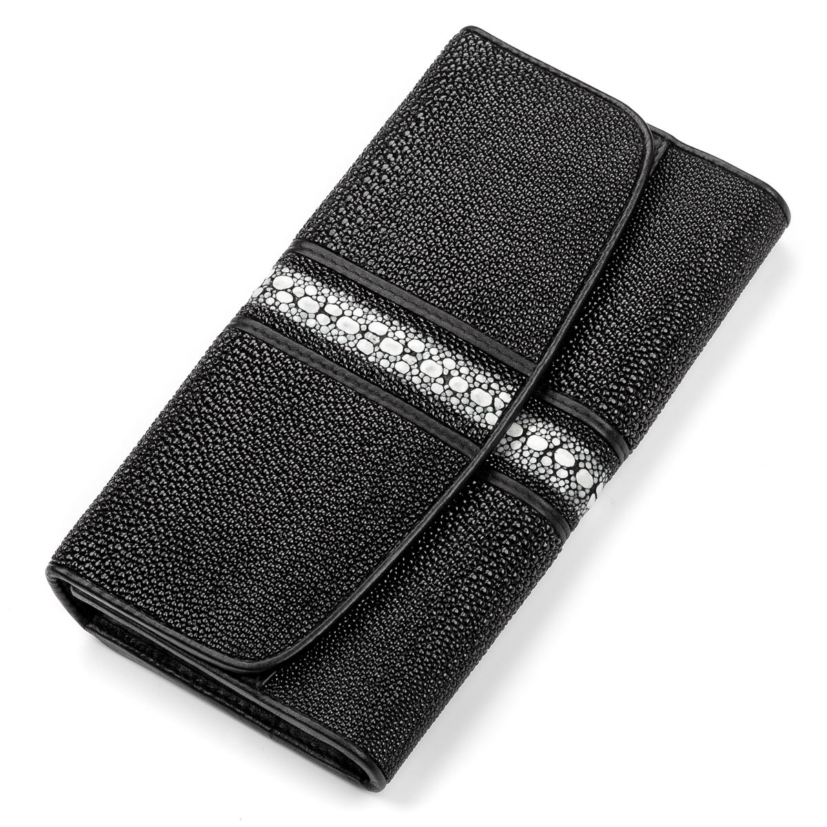 

Кошелёк STINGRAY LEATHER 18100 Кожа ската Черный