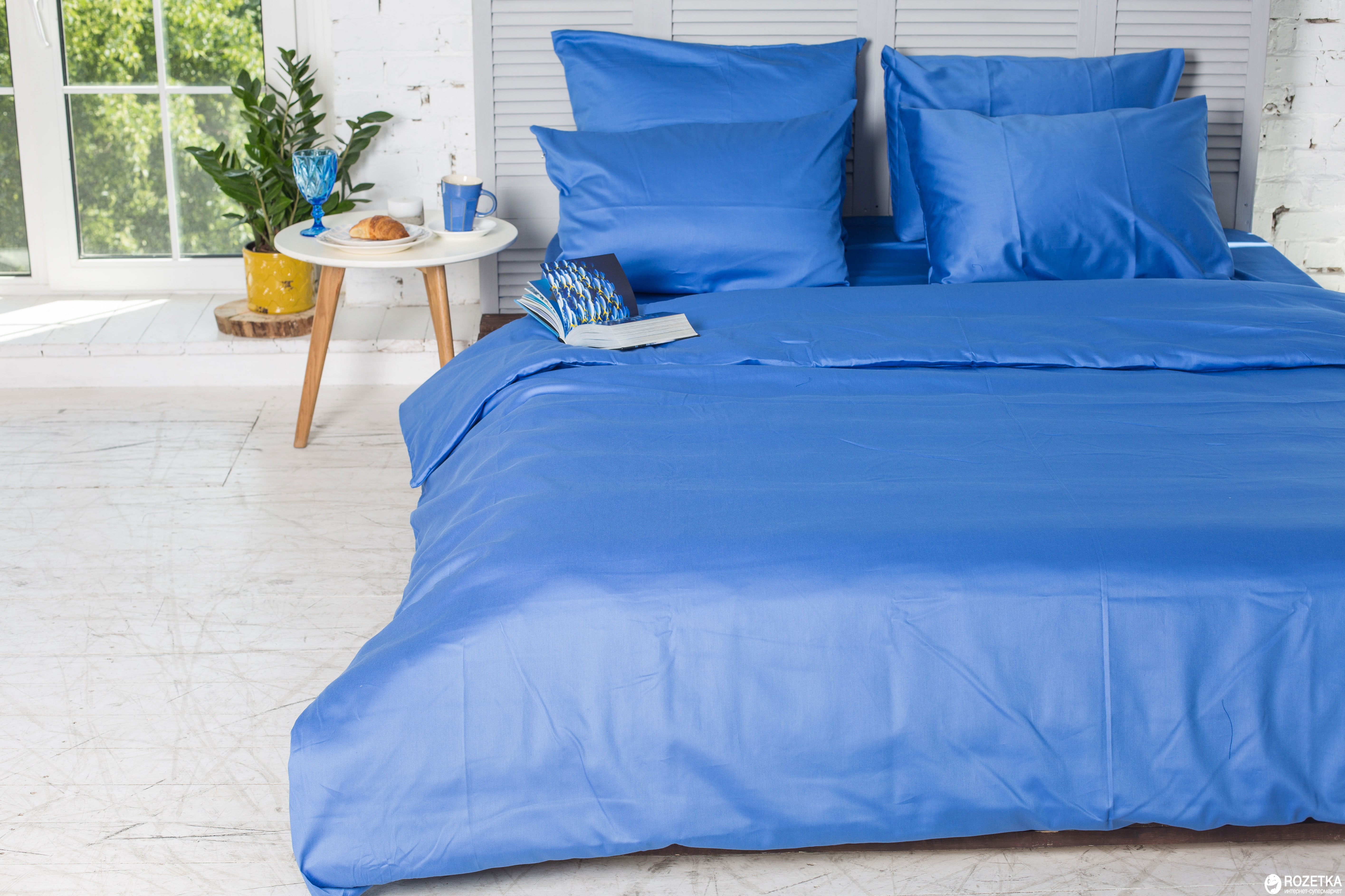 

Комплект постельного белья Novita Сатин Blue 210х220