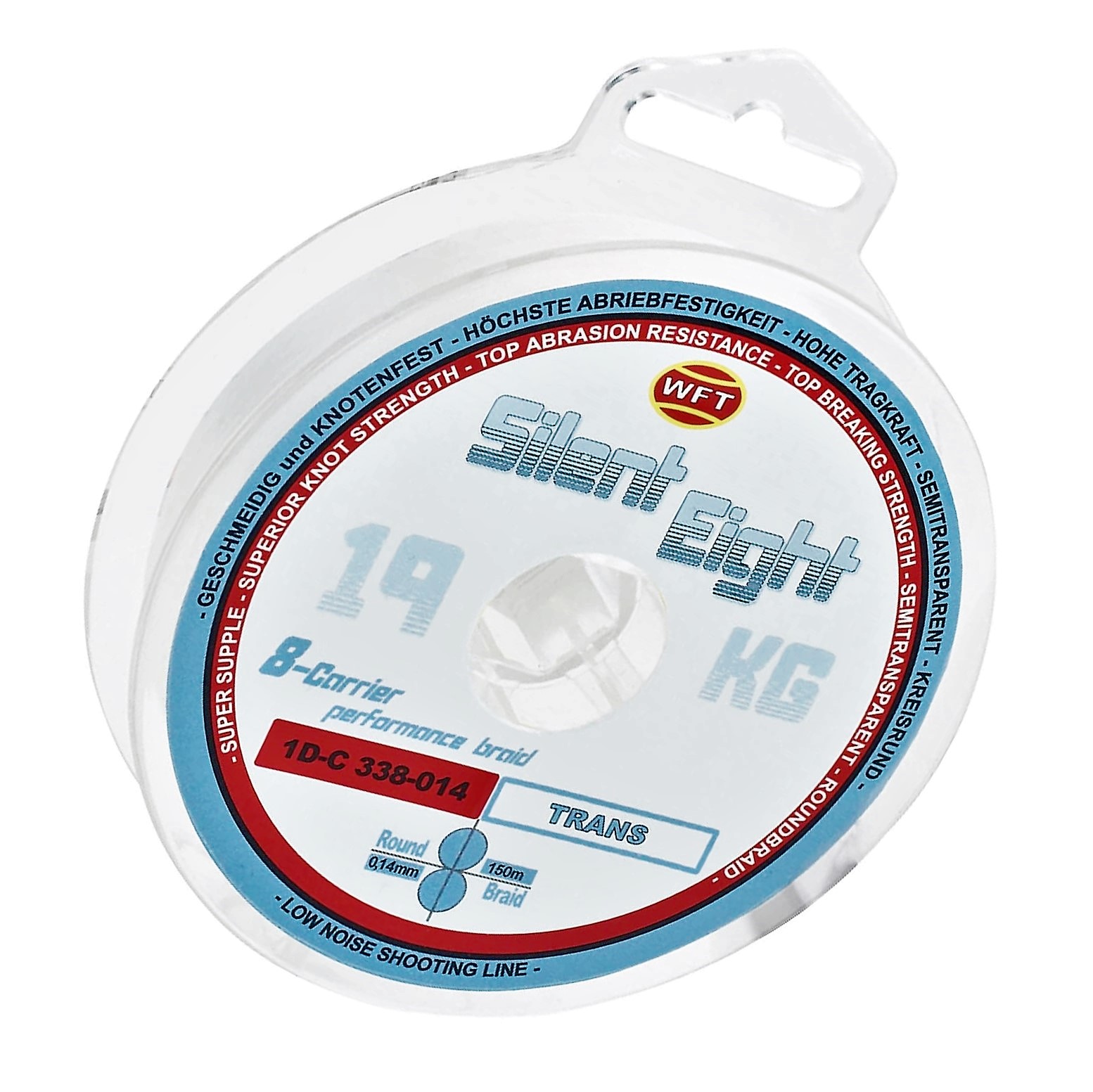 

Плетений шнур WFT Silent Eingt 8 trans 0.18mm 23kg 150 m (1D-C 338-018)