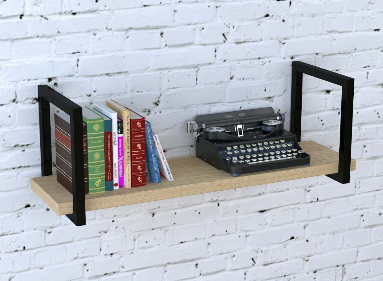 

Полка PL-1-32 Loft Design Дуб Борас длина полки 92 см