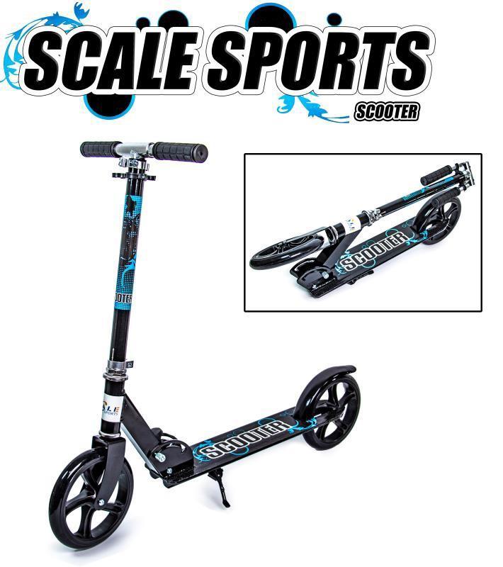 

Самокат двухколесный складной Scale Sports Scooter 460 Черно-синий(ftsd-265)