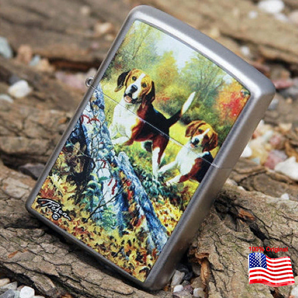 

Зажигалка Zippo 24411 DOGS HUNT серая 24411