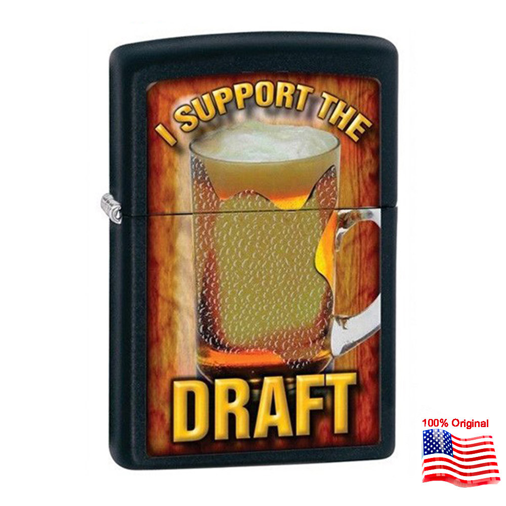 

Зажигалка Zippo 28294 SUPPORT THE DRAFT черная 28294