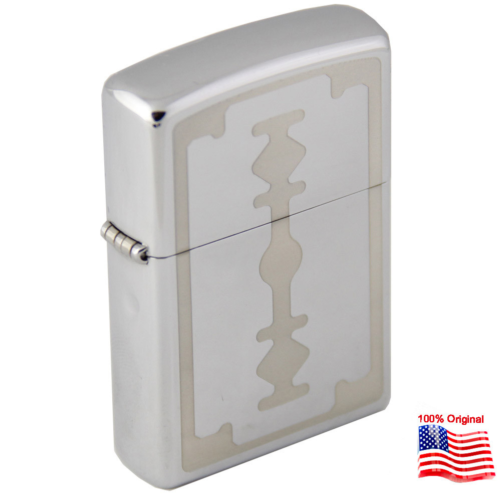 

Зажигалка Zippo 28137 RAZOR BLADE серая 28137