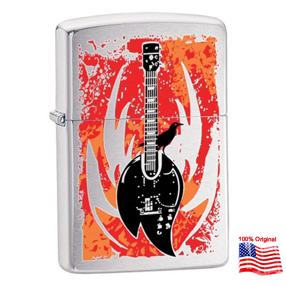 

Зажигалка Zippo 24535 FLAME GUITAR серая 24535