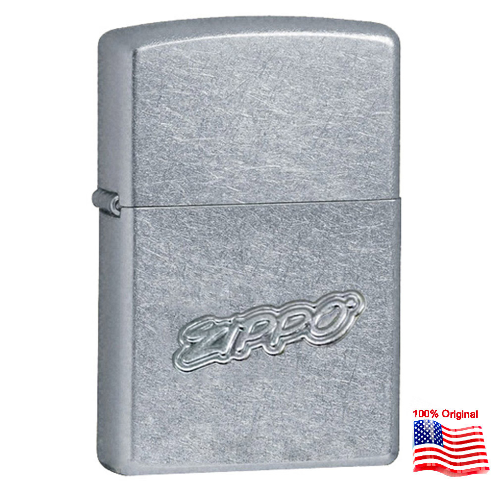 

Зажигалка Zippo 24364 ZIPPO LOGO серая 24364