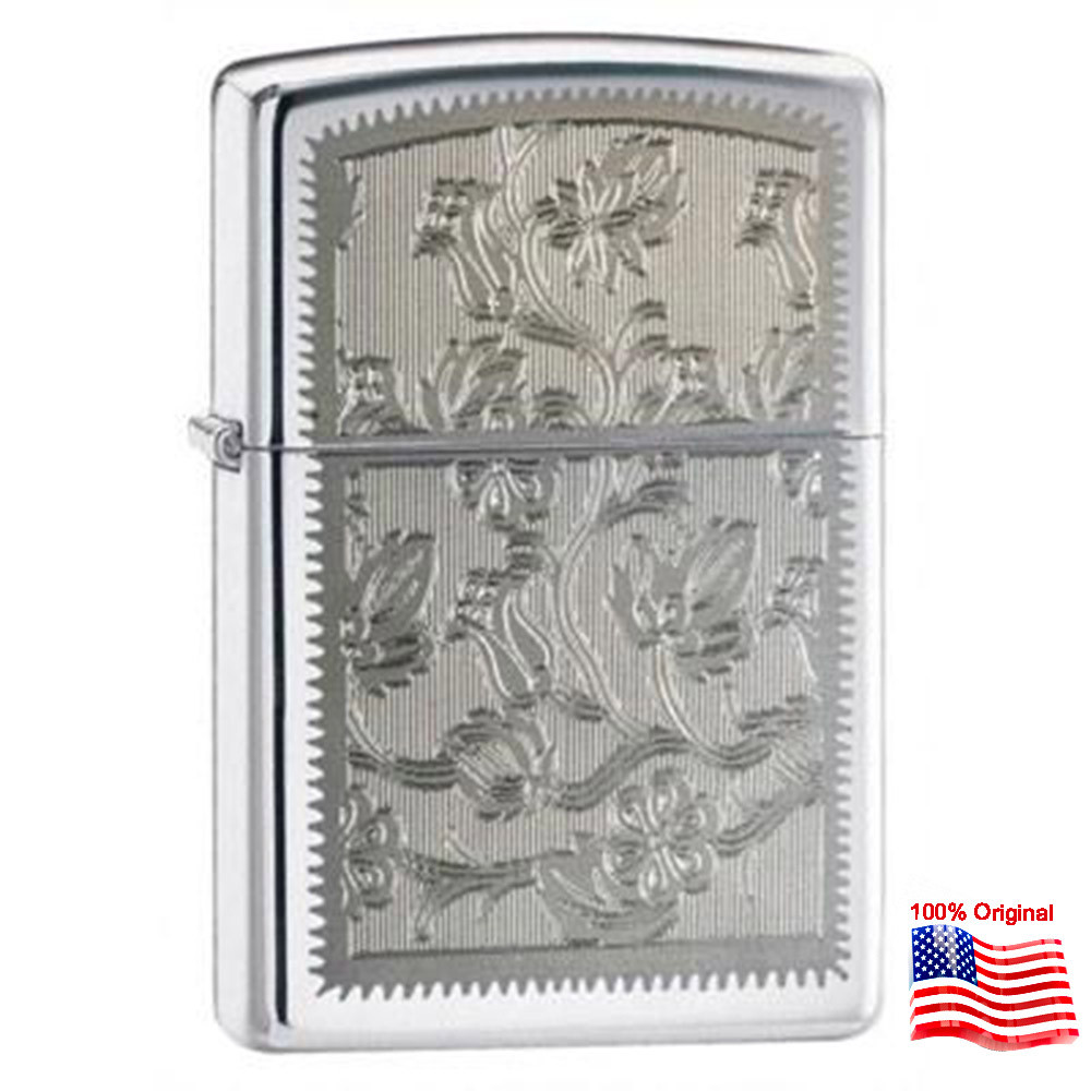 

Зажигалка Zippo 24521 Flower серая 24521