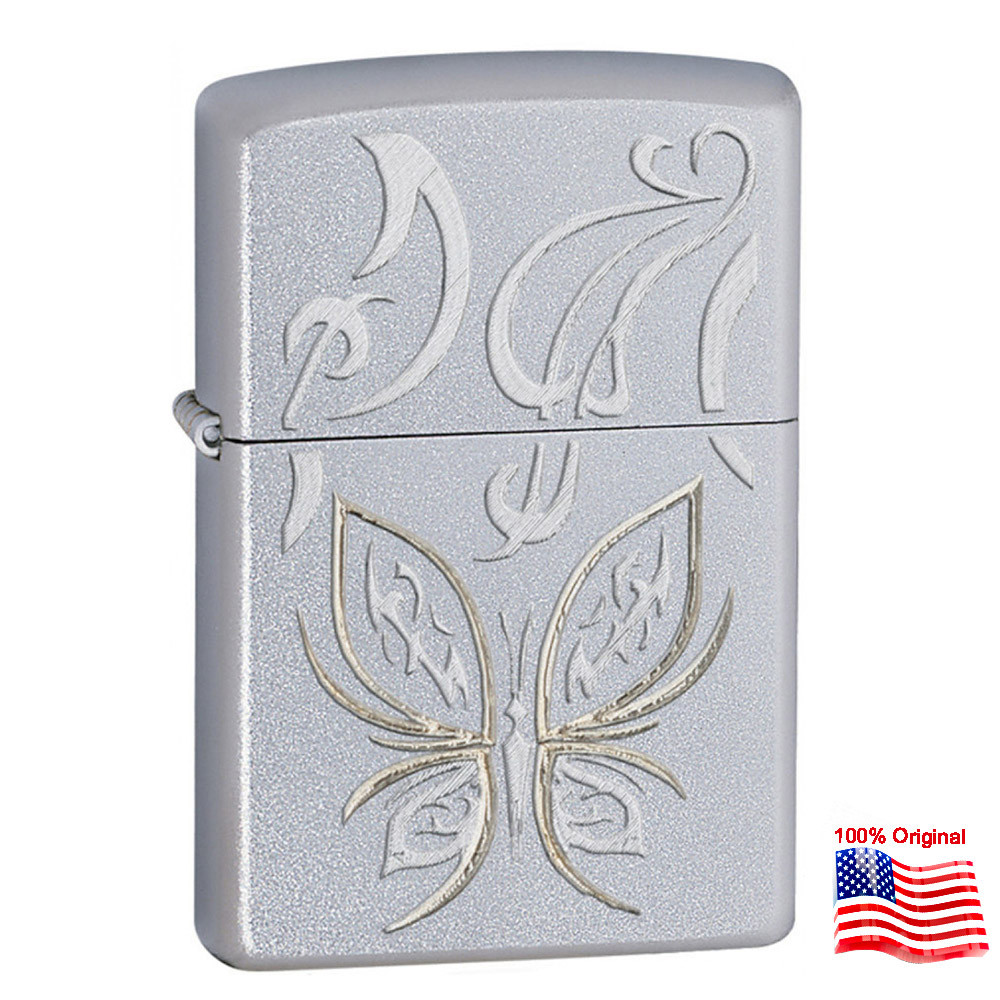 

Зажигалка Zippo 24339 GOLDEN BATTERFLY серая 24339