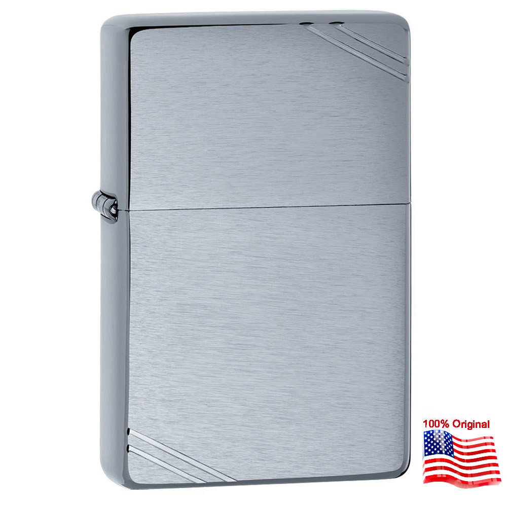 

Зажигалка Zippo 230 BRUSHED CHROME серая 230
