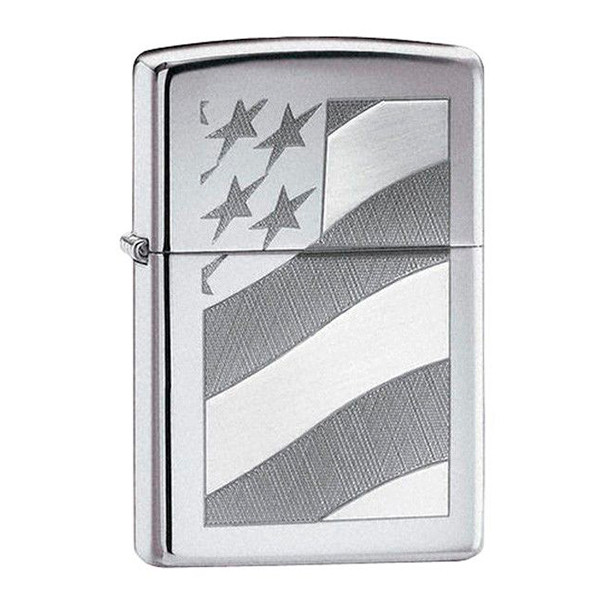 

Зажигалка Zippo 21068 Old Glory серая 21068