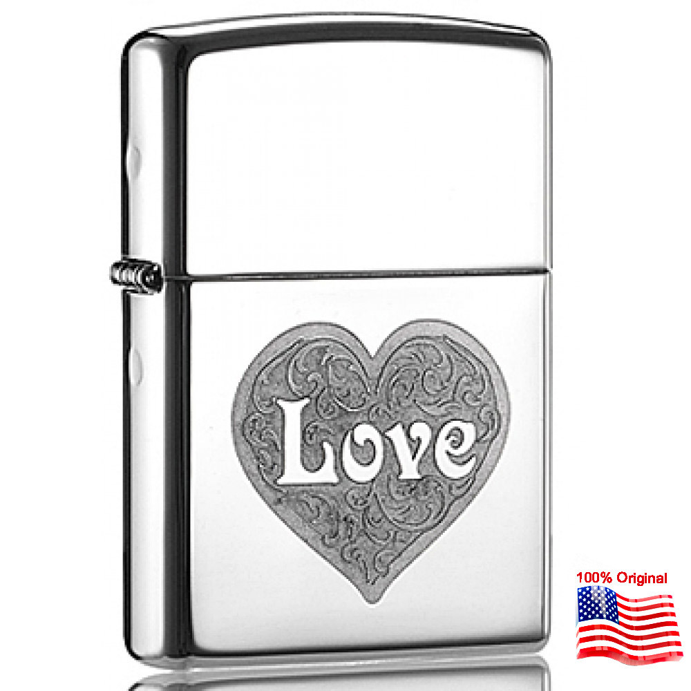 

Зажигалка Zippo 24459 LOVE серая 24459