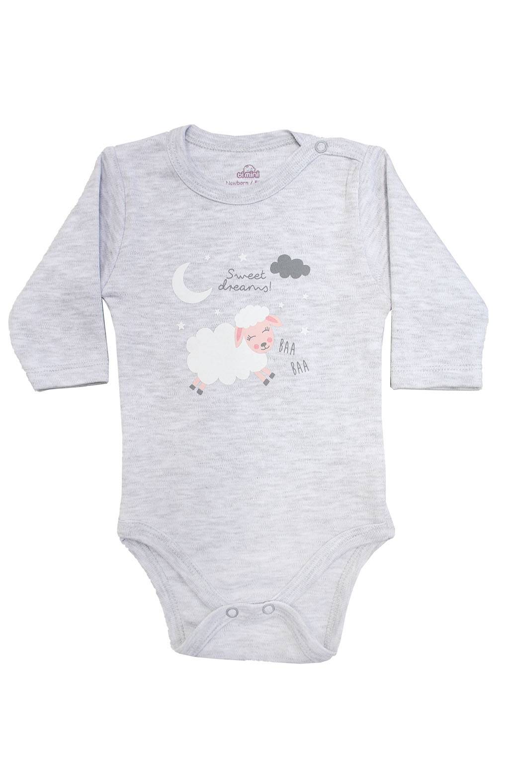 

Боди BiBaby 50 см Серый