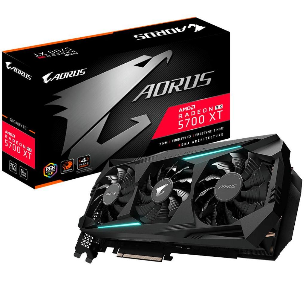 

Відеокарта GIGABYTE Radeon RX 5700 XT 8192Mb AORUS (GV-R57XTAORUS-8GD)