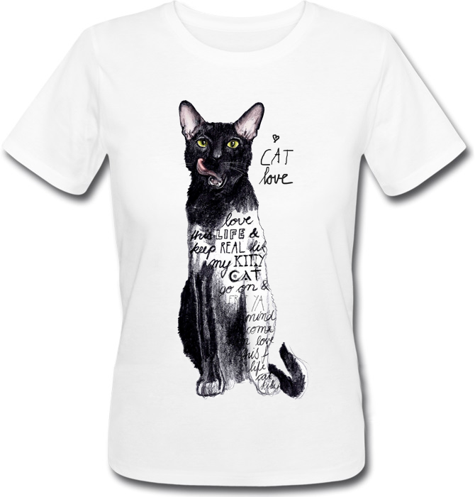 

Футболка HEADBANGER Cat Love  Белая, Футболка HEADBANGER Cat Love XL Белая