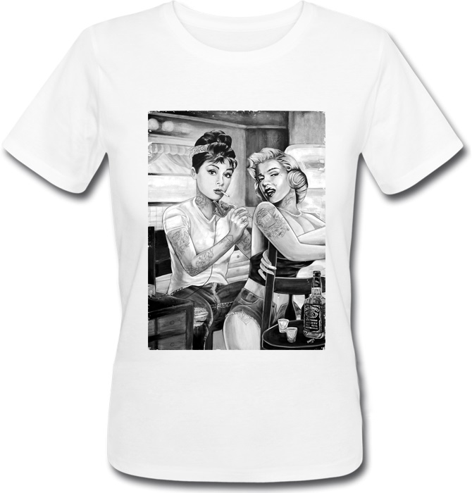 

Футболка HEADBANGERMarilyn Monroe Tattoo  Белая, Футболка HEADBANGERMarilyn Monroe Tattoo L Белая