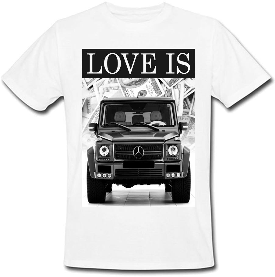 

Футболка Print Planet Love Is белая, Футболка Print Planet Love Is белая S