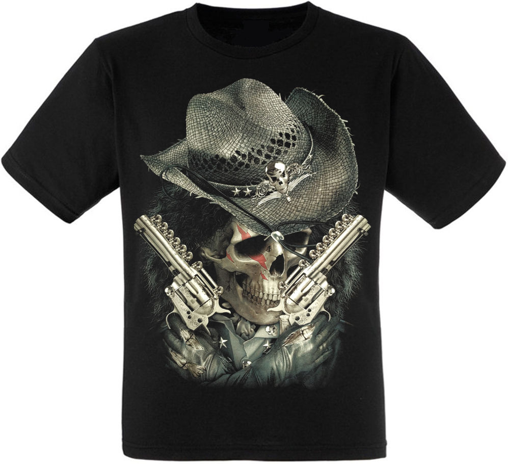 

Футболка Print Planet Cowboy Skull with Guns, Футболка Print Planet Cowboy Skull with Guns XL