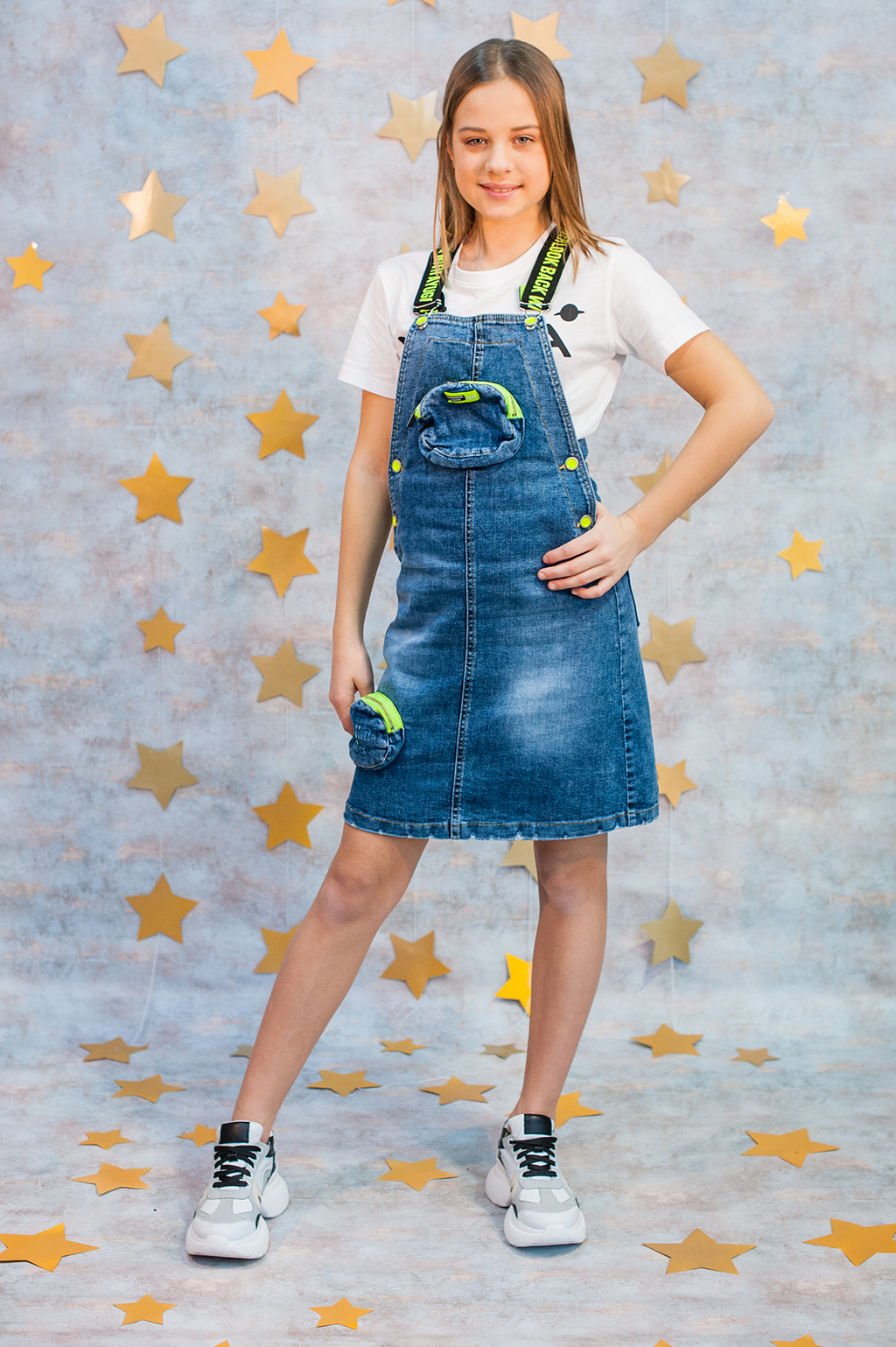 

Сарафан A-yugi Jeans 152 см Синий (2125000705422)