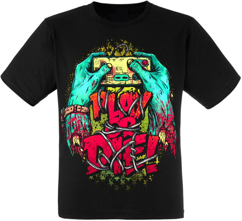 

Футболка Print Planet Play Or Die XXL