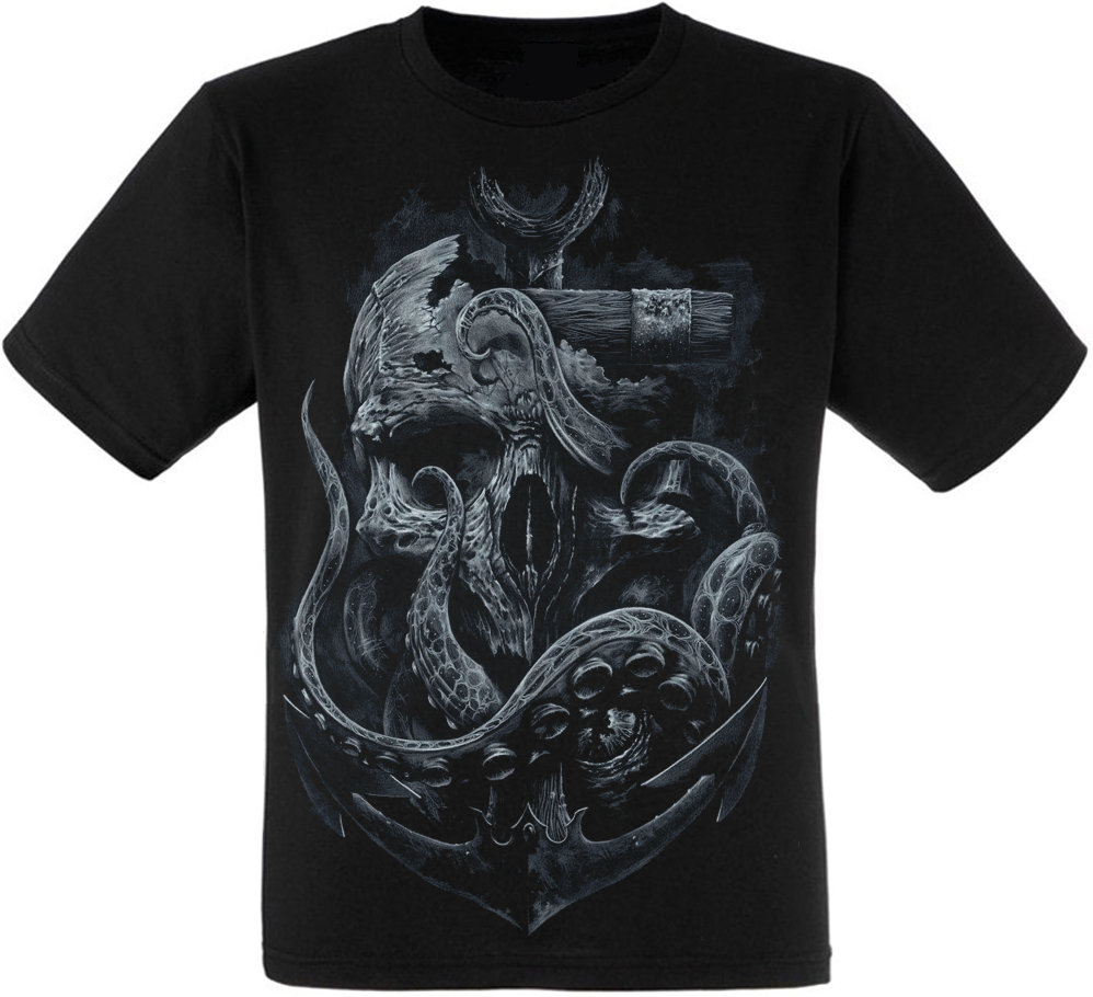 

Футболка Print Planet Skull, Tentacles, Anchor, Футболка Print Planet Skull, Tentacles, Anchor XL