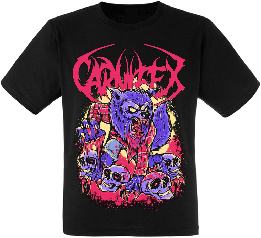 

Футболка Print Planet Carnifex "Wolf and Skulls, Футболка Print Planet Carnifex "Wolf and Skulls" M