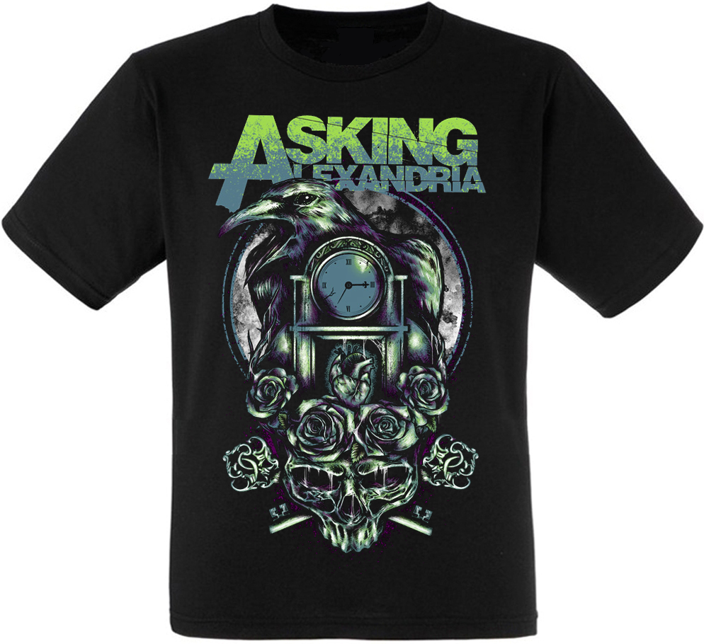 

Футболка Print Planet Asking Alexandria "Crow" XXL