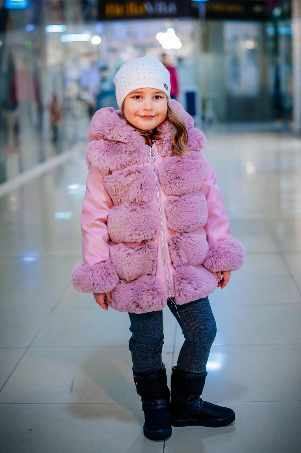 

Шуба Nu Wang Shop 128 см Розовый