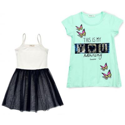 

Платье Breeze туника с бабочками (10262-134G-green)