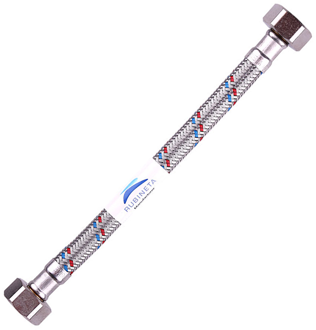 

Шланг водопроводный RUBINETA 1/2"x1/2" 180 см В-В гибкий 610180